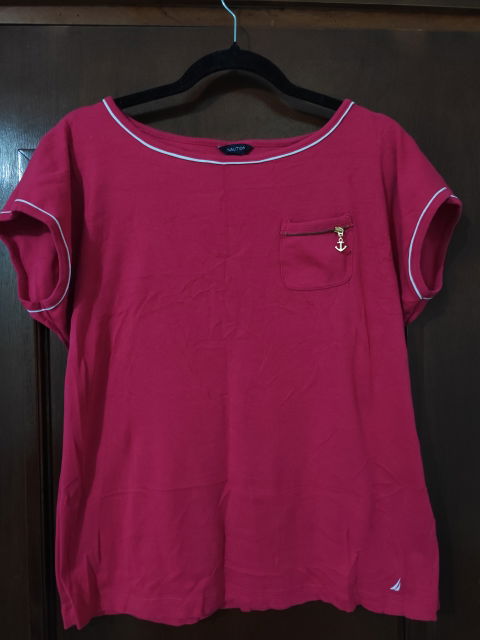 Playera Náutica Color Bugambilia Talla M (Recomendada L)