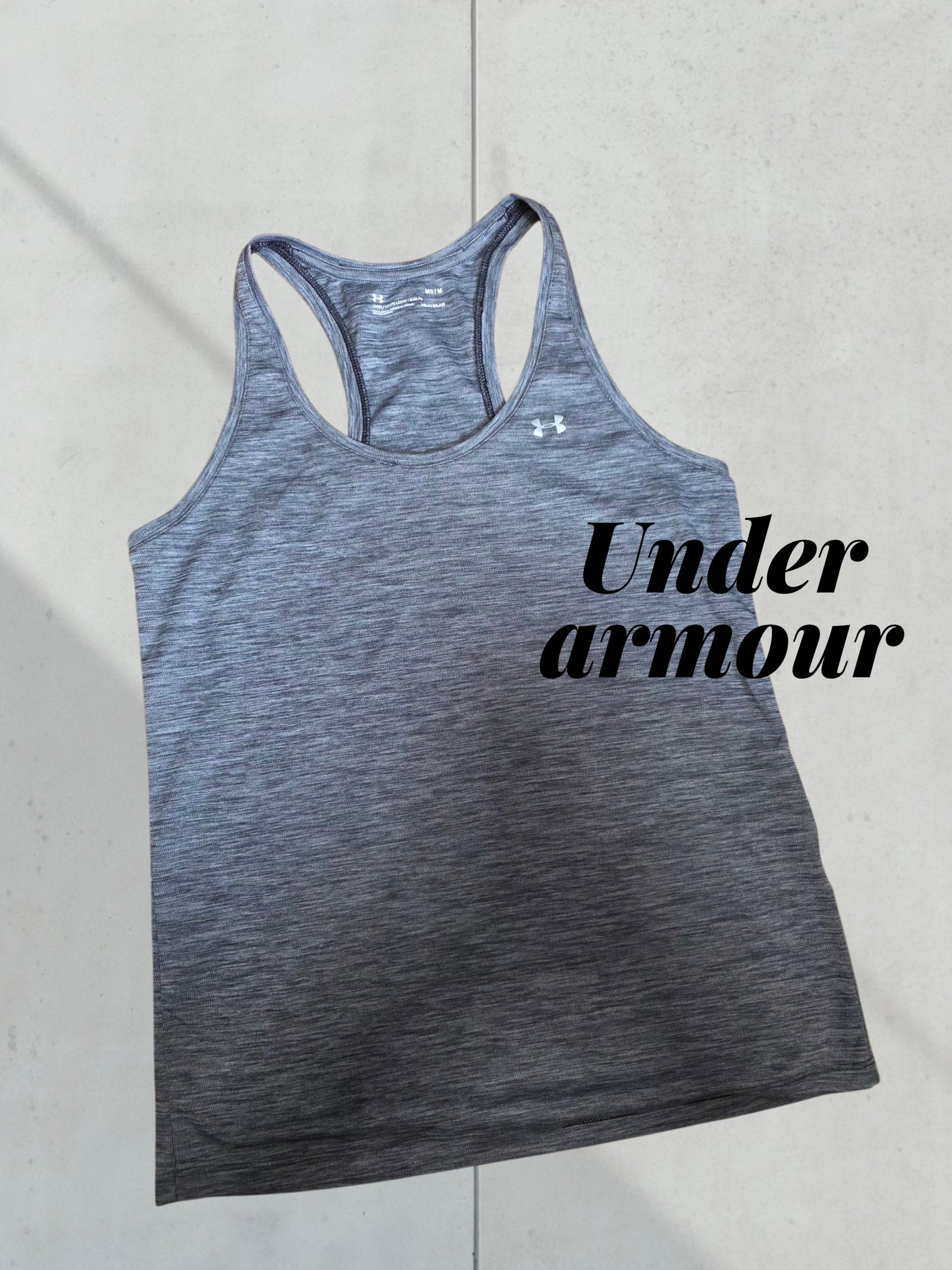 Tank Top Gris Jaspeado Under Armour Talla M
