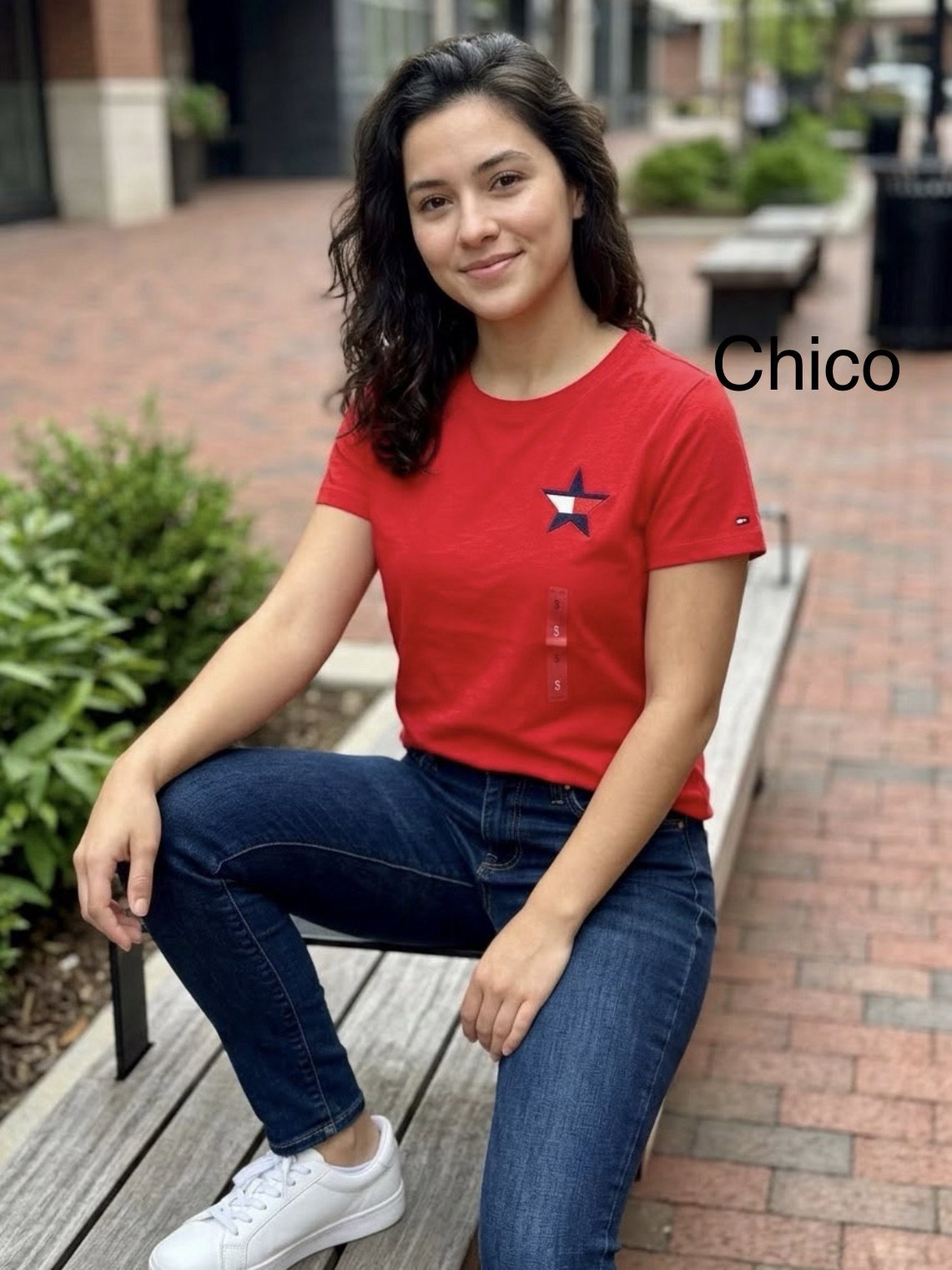 Playera Tommy Hilfiger Roja Talla Chica