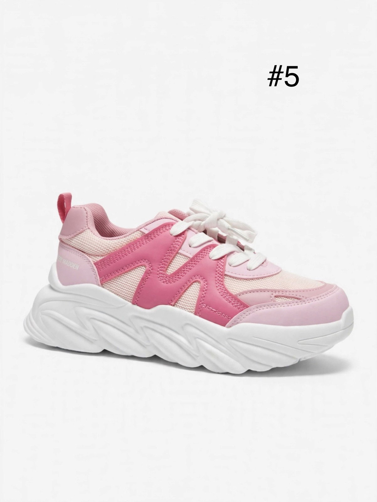 Tenis rosas Steve Madden número 5 en excelente estado