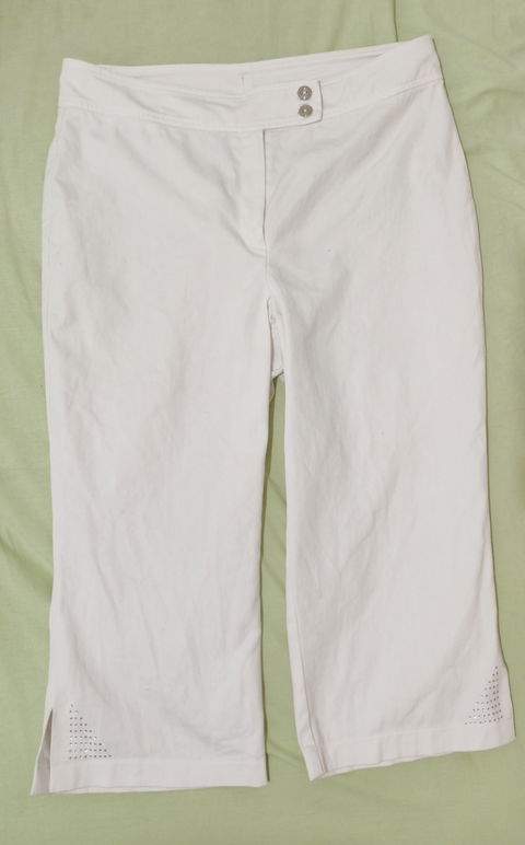 Pantalón Capri Blanco Pierre Cardin