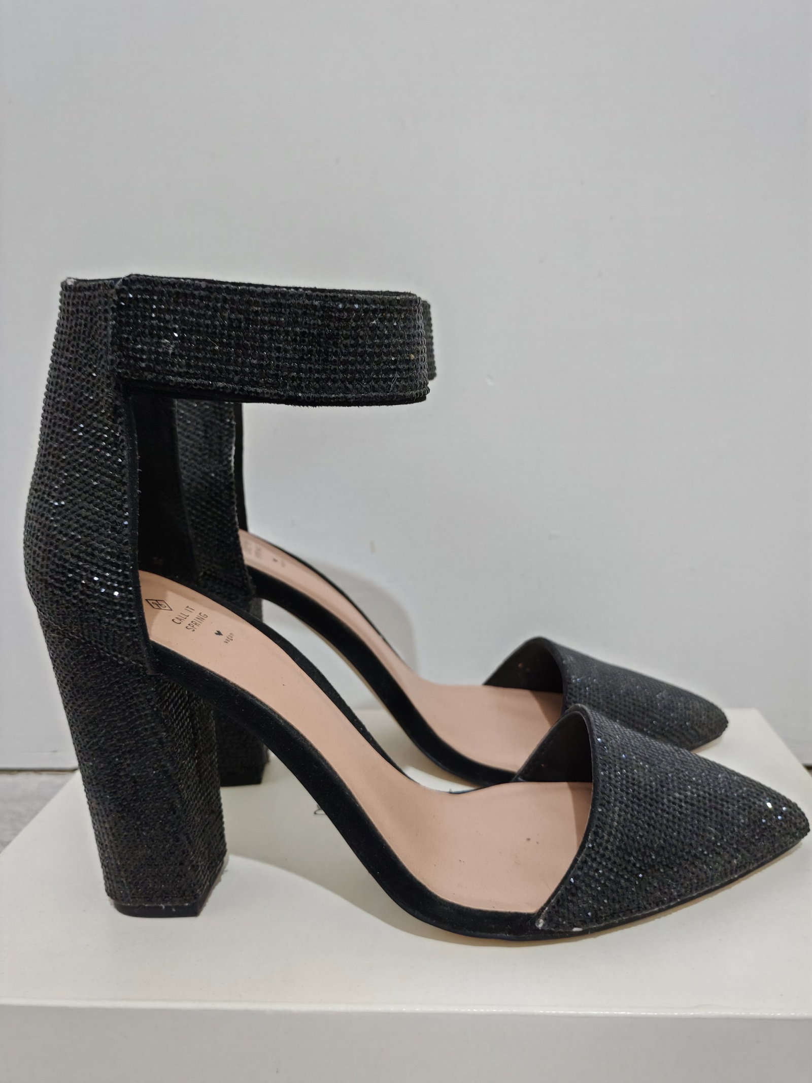 Zapatos de Fiesta Negros Brillantes 