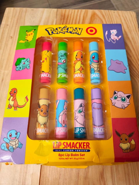 Pokémon 30 Aniversario Target Exclusive | Set Lip Smacker 8 Bálsamos Coleccionables