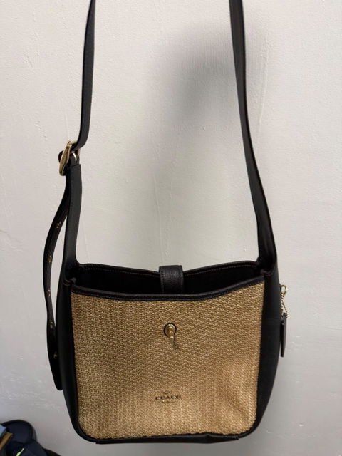 Coach Hadley Mini Crossbody CAL61 Original | Straw Toast Black