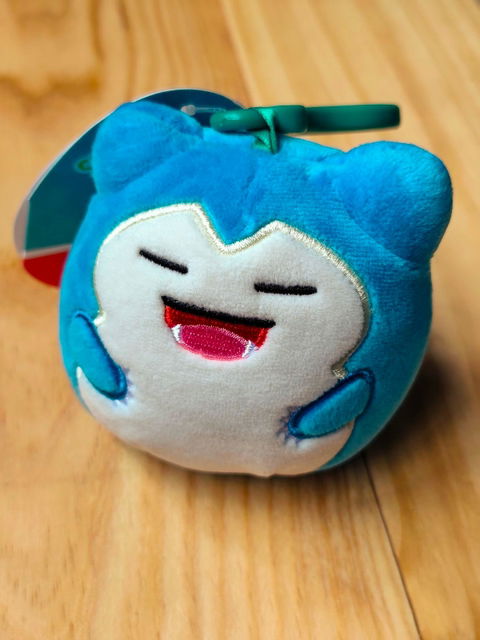 Squishmallows Pokémon Snorlax Original Mini Clip con Etiquetas