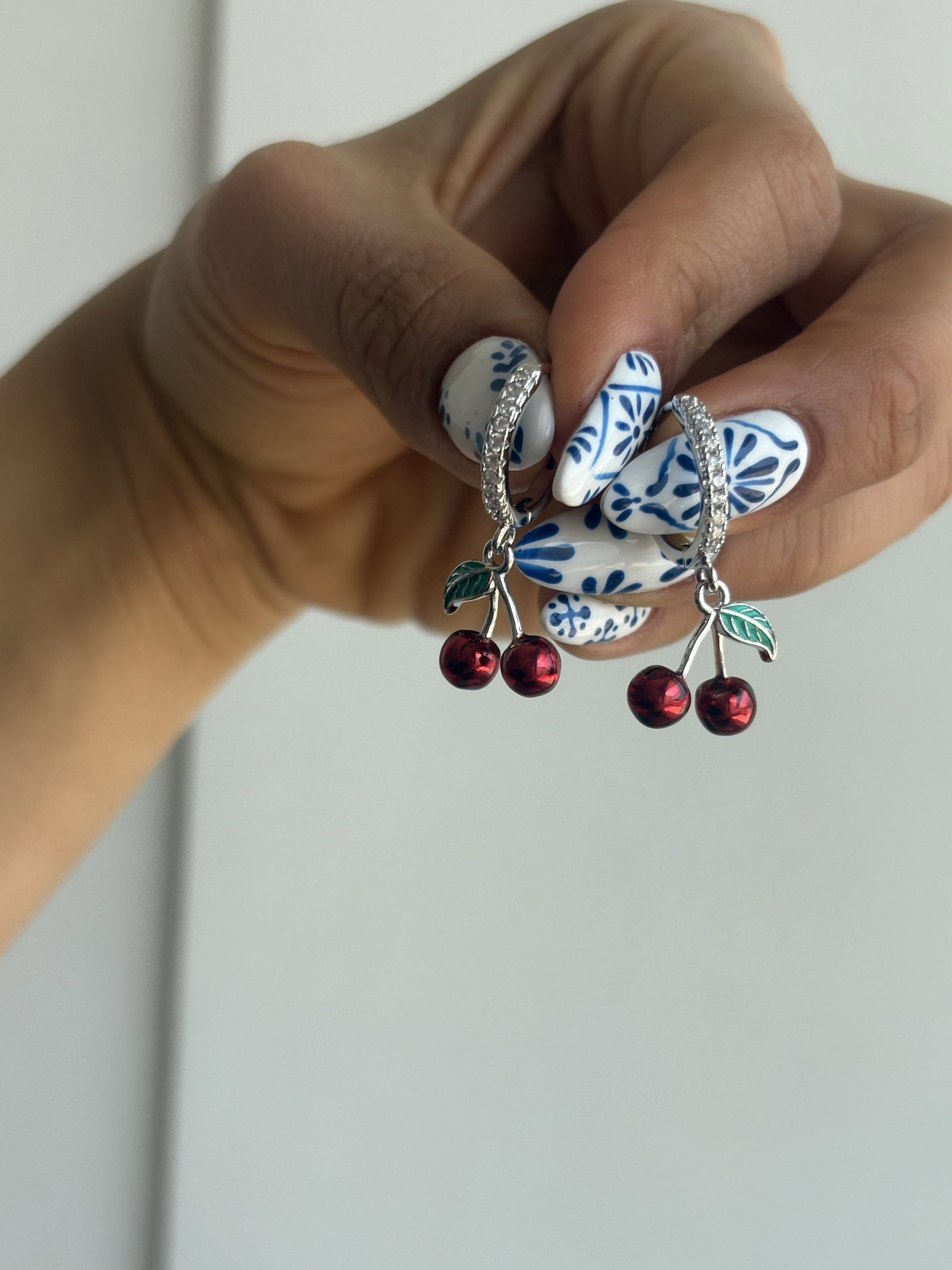Aretes de Cereza en Plata - Nuevos