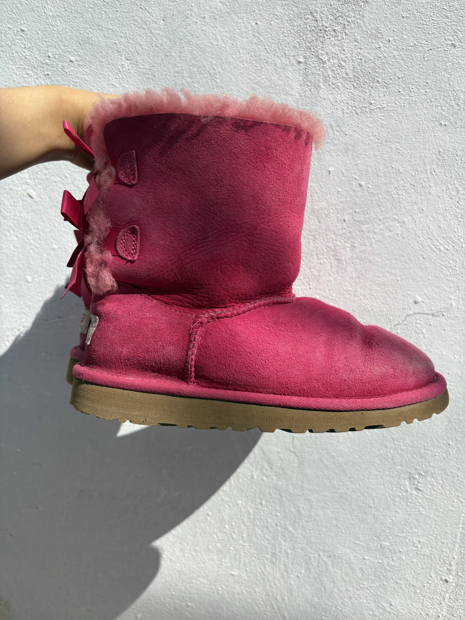 Botas UGG Rosa de Uso en Buen Estado