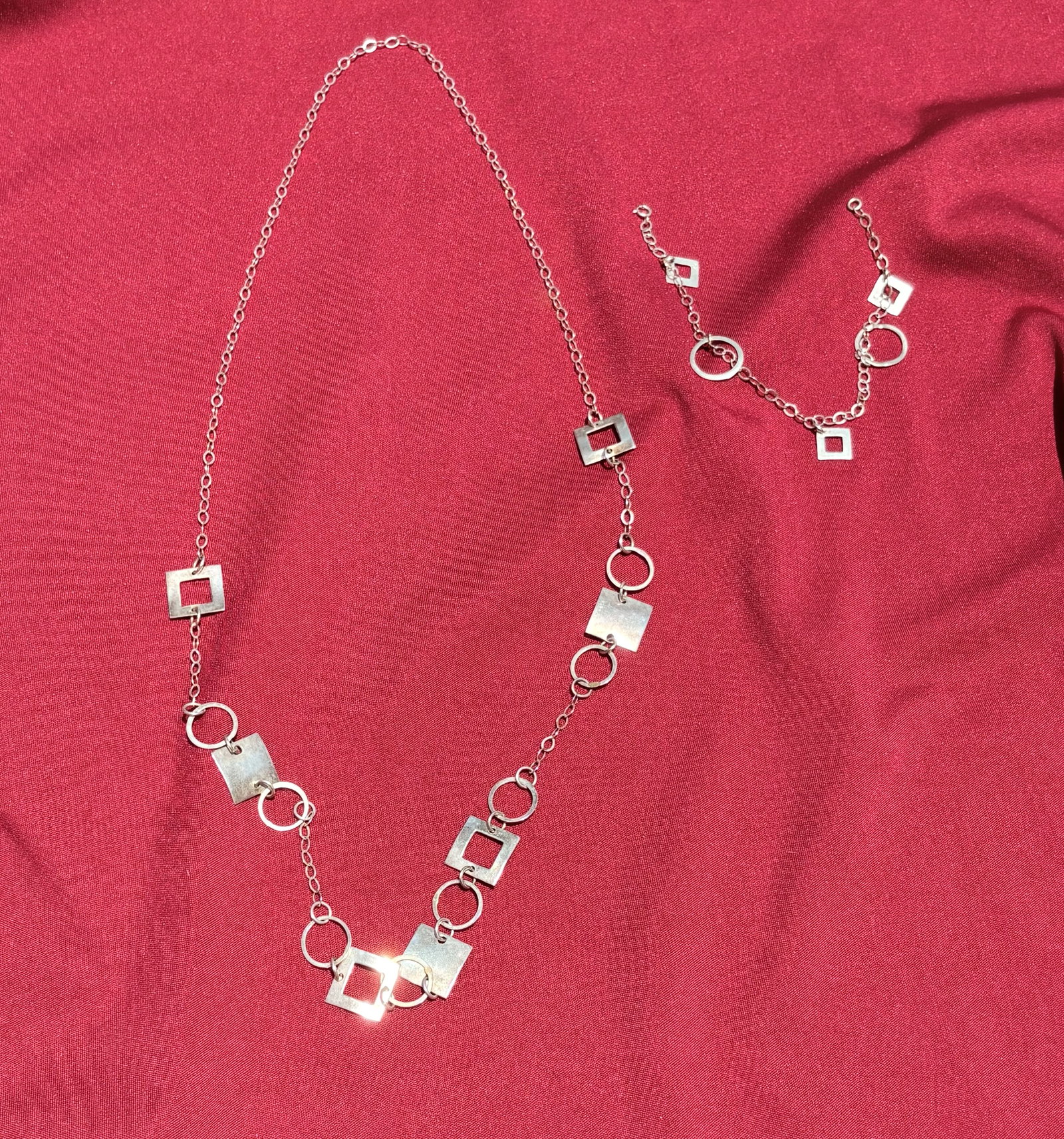 Juego de Plata 925 - Collar y Pulsera