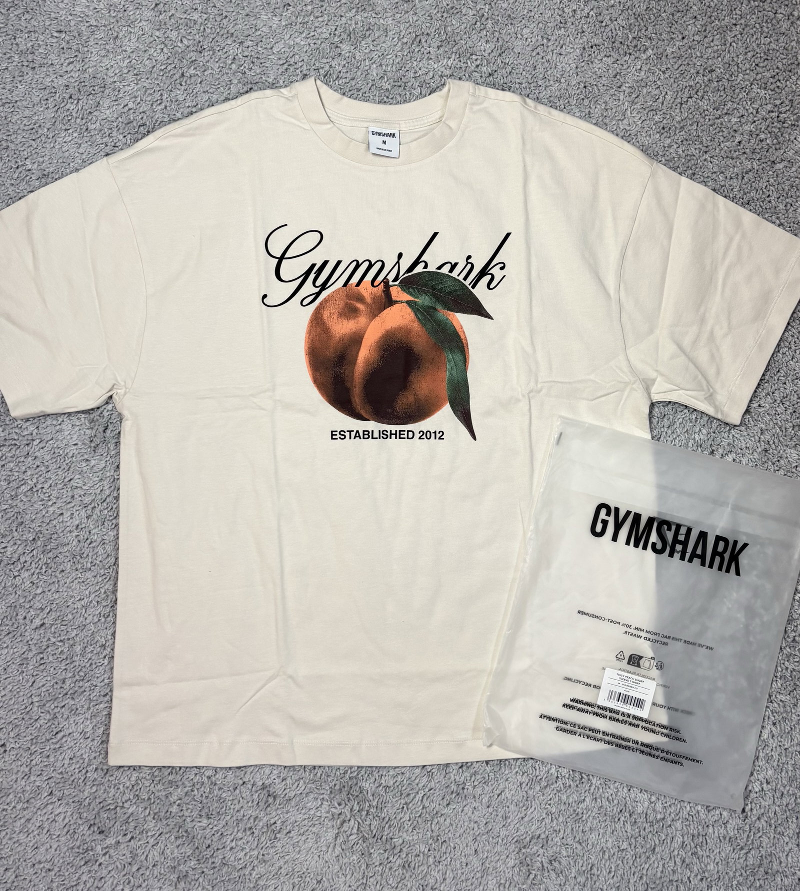 Playera Gymshark Juicy Peach Oversized T-Shirt M Nueva