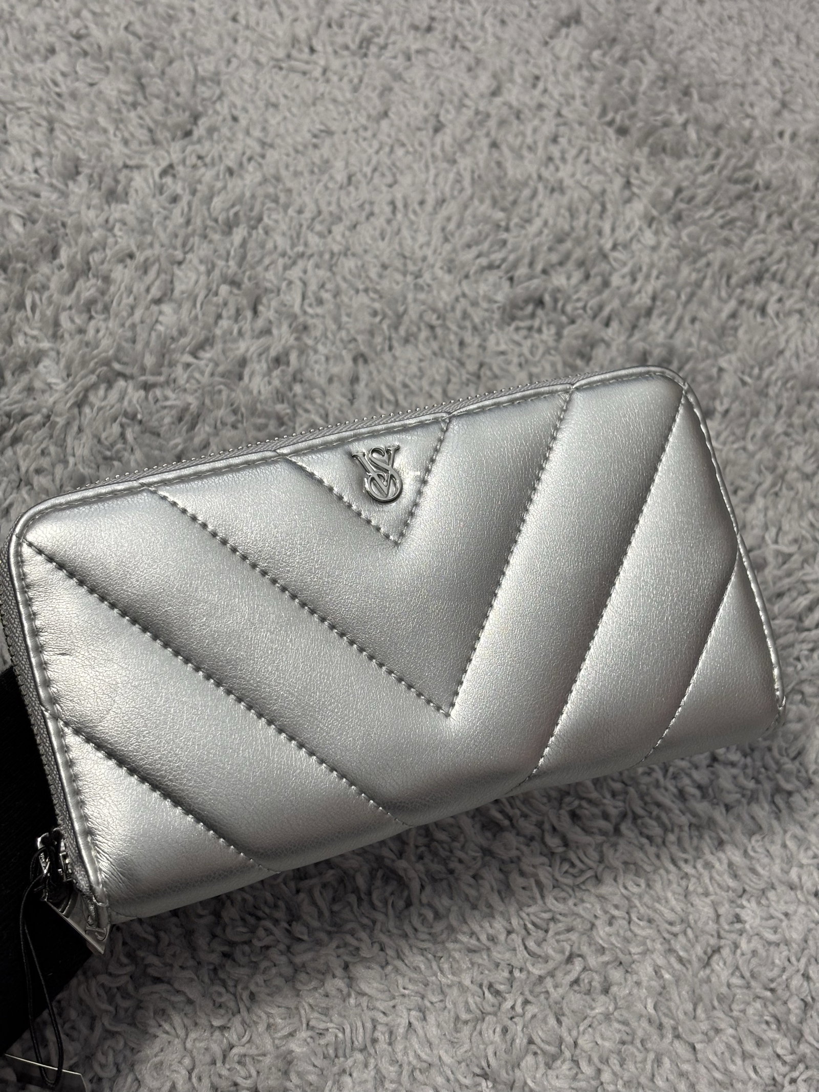 Cartera Victoria's Secret Plateada Nueva