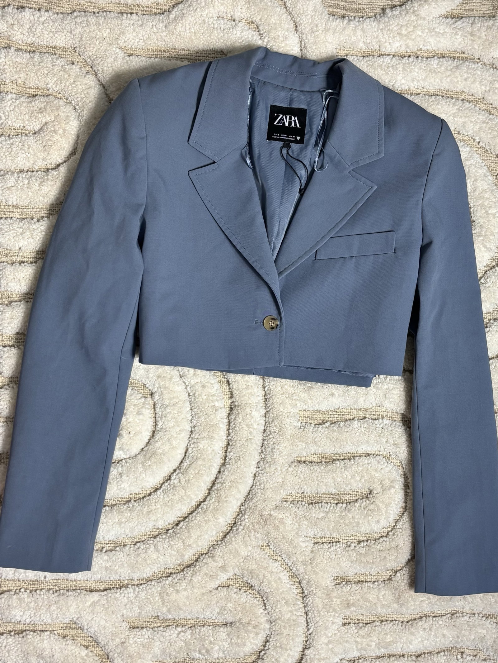 Blazer Zara Azul Claro en Excelente Estado