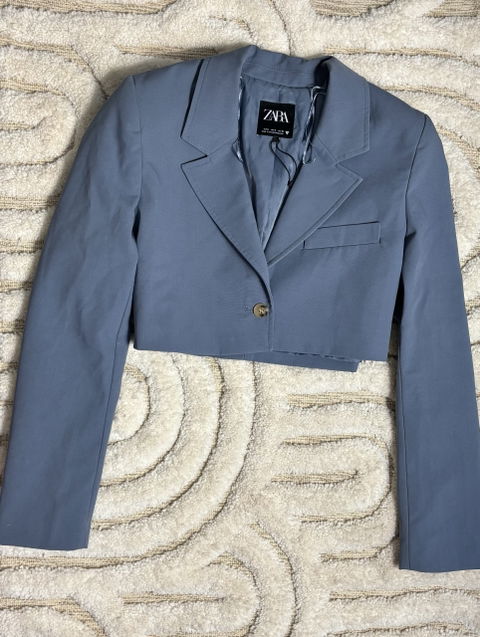 Blazer Zara Azul Claro en Excelente Estado