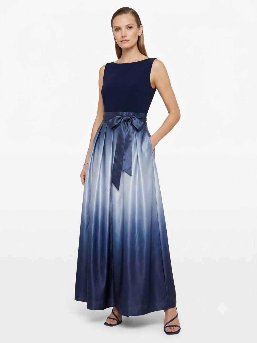 Vestido Slny Talla 14 Americana Color Azul