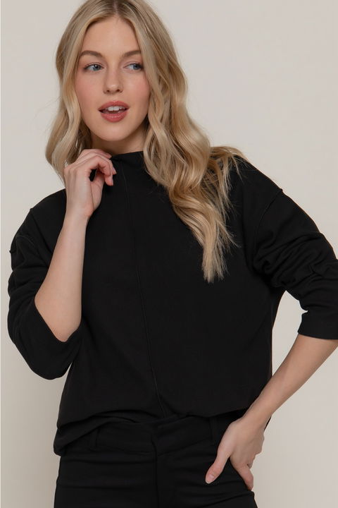 Suéter marca Zara de algodón con cuello alto