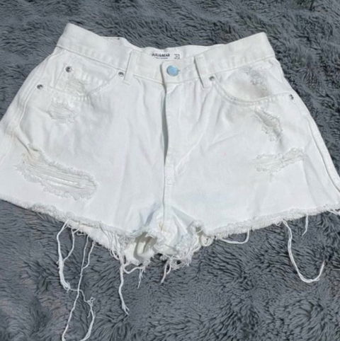 Shorts de mezclilla blancos Pull&Bear