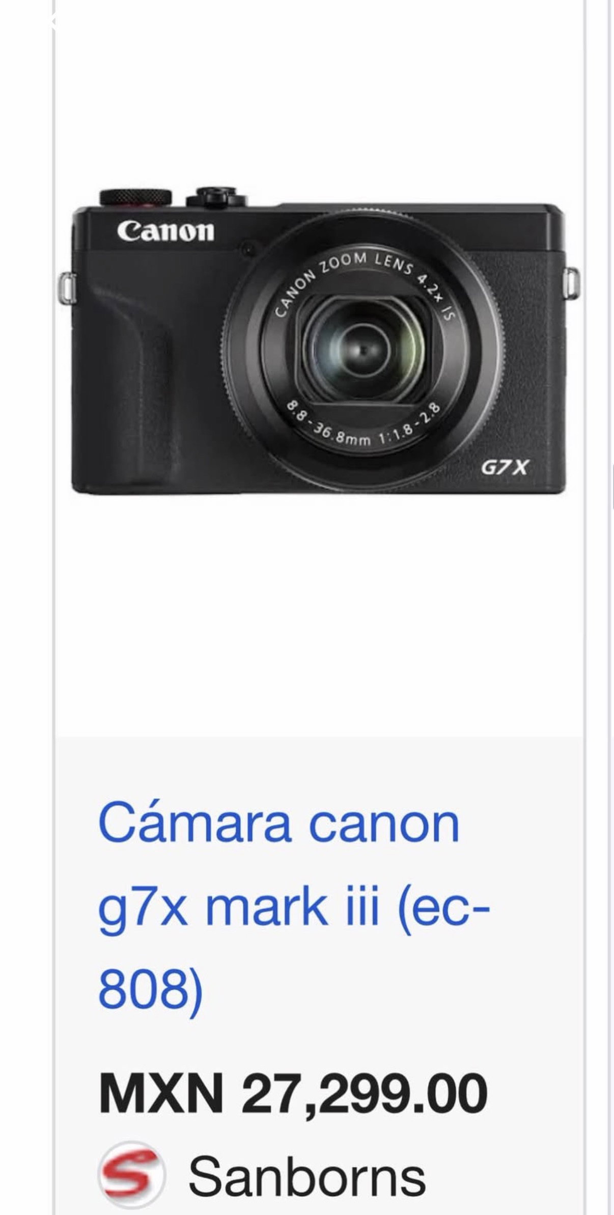 Cannon g7x mark iii