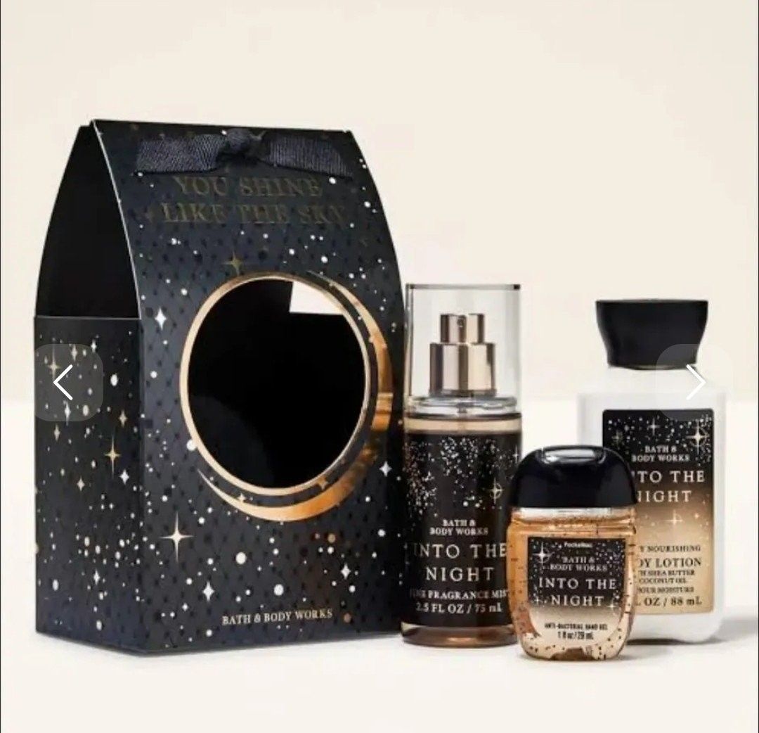Set de fragancia, antibacterial y loción Into the Night de Bath & Body Works