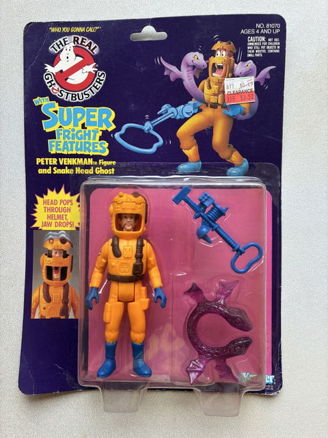 Figura Cazafantasmas Peter Venkman The Real Ghostbusters Super Fright Features