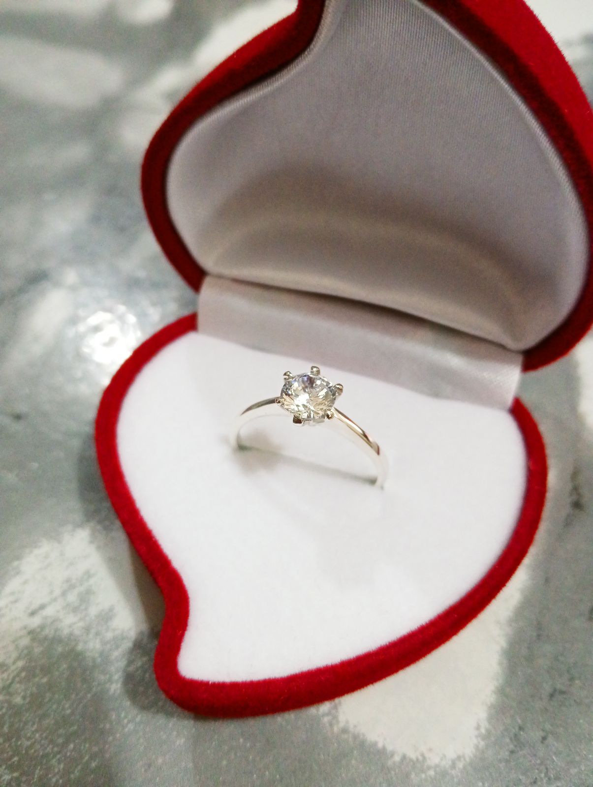 Anillo de compromiso plata 925 ley certificado