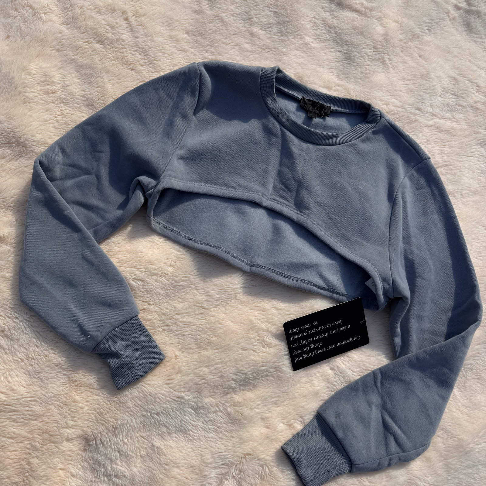 Manguito azul grisoso talla M nuevo con etiqueta
