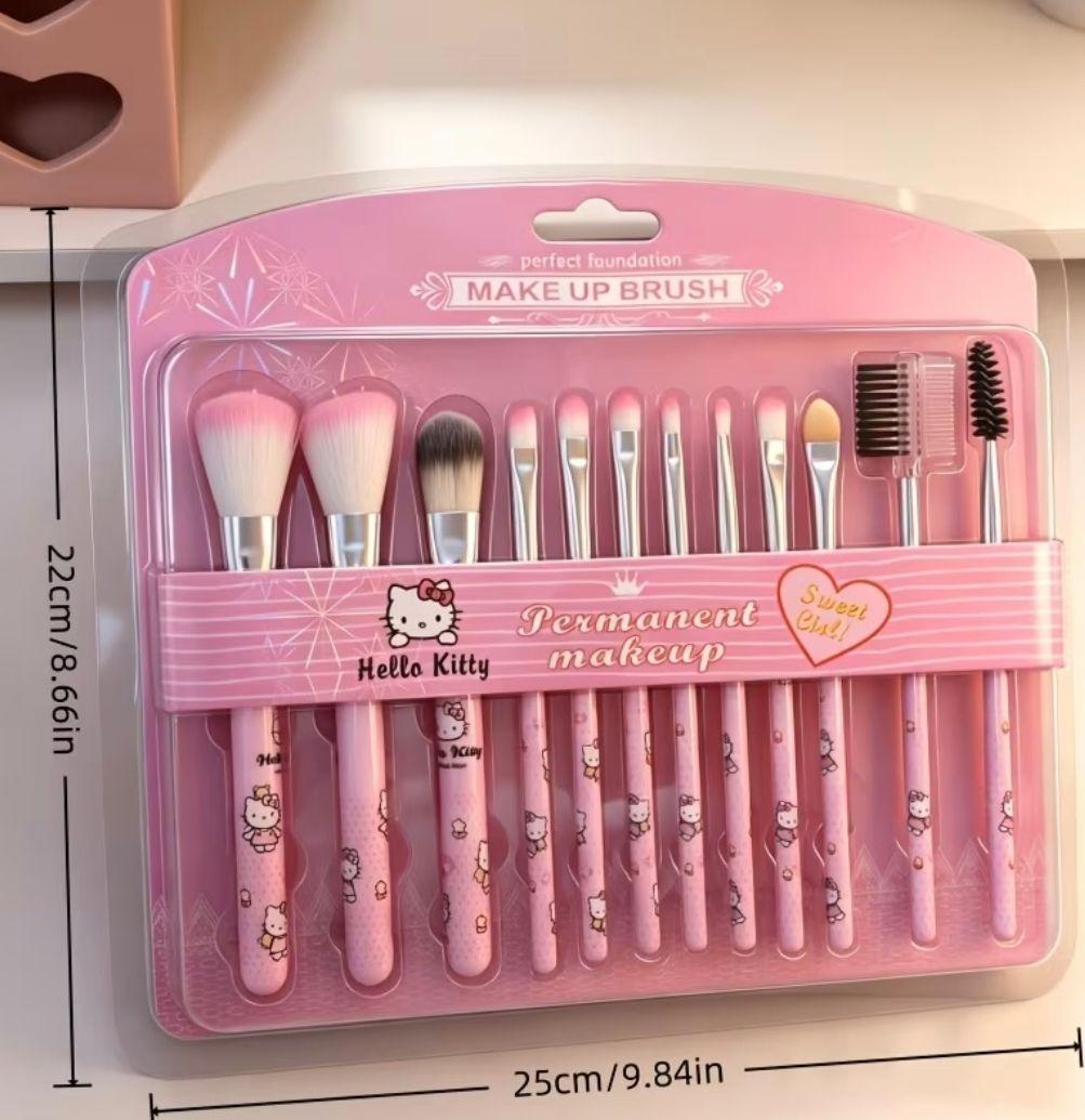 Set de brochas de maquillaje Hello Kitty