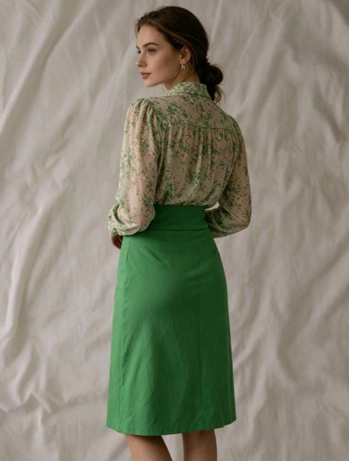 Falda verde