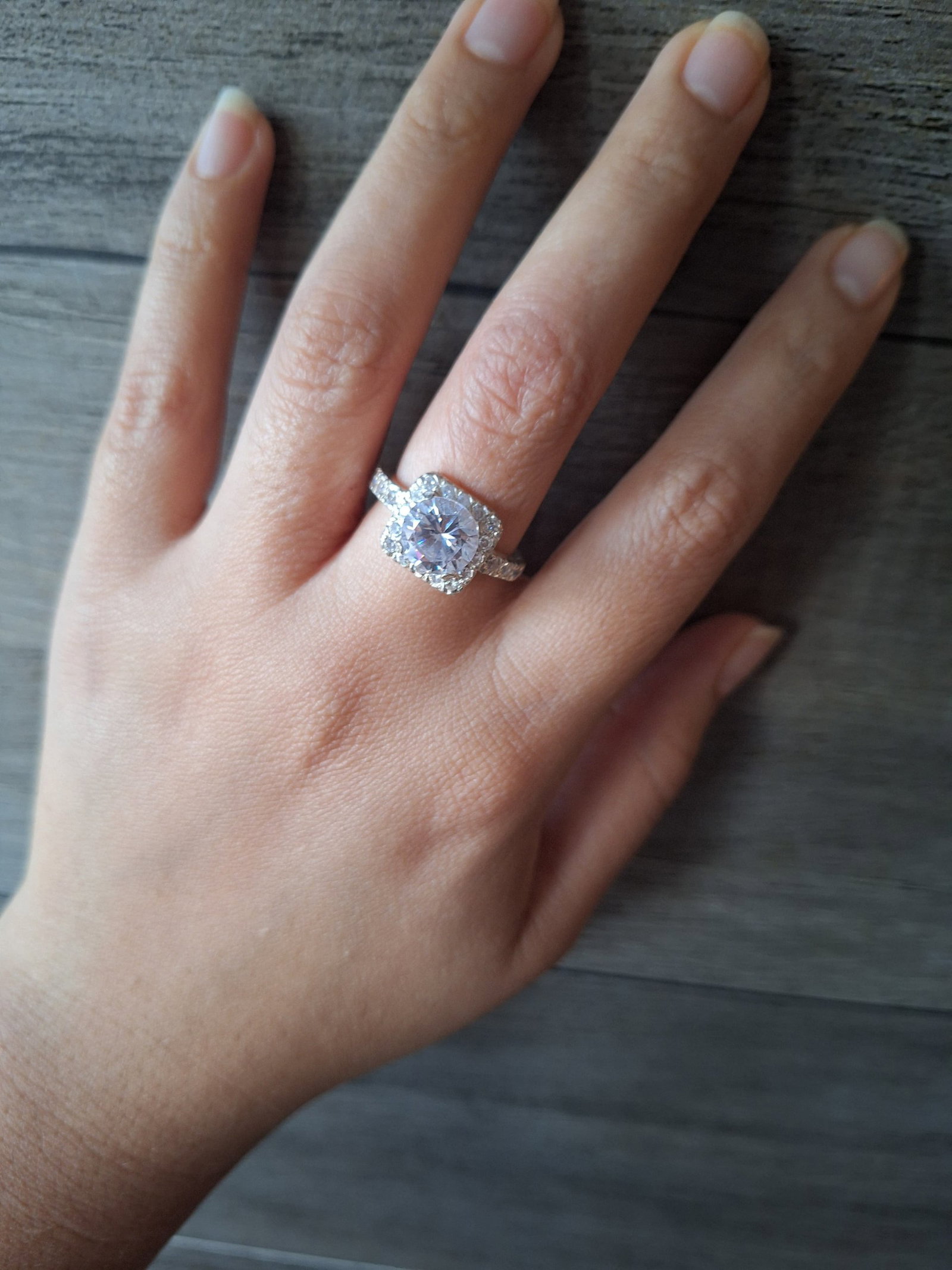 Anillo de Plata 925 con Circonia Blanca
