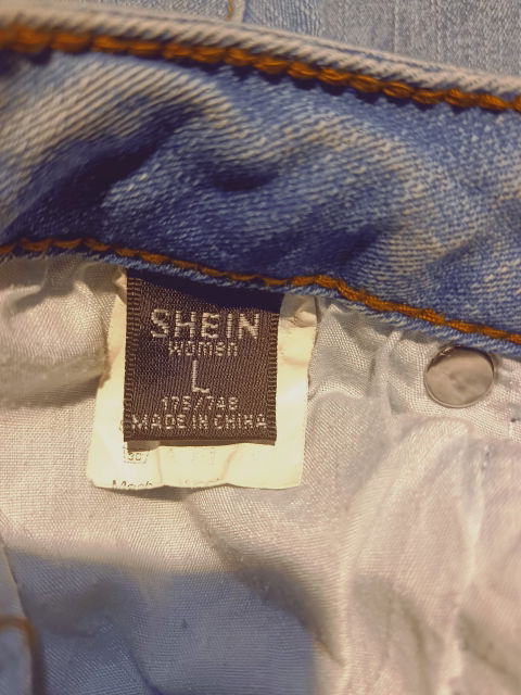 Pantalón de Mezclilla Ancho Color Azul Claro Talla 9 - SHEIN