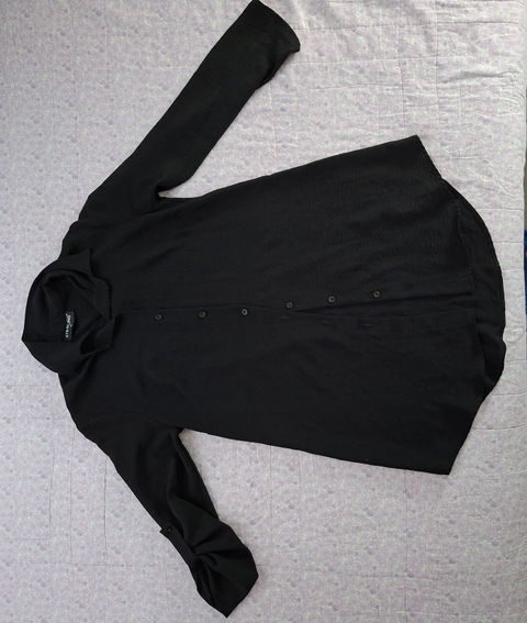 Camisa negra de manga larga Sterling