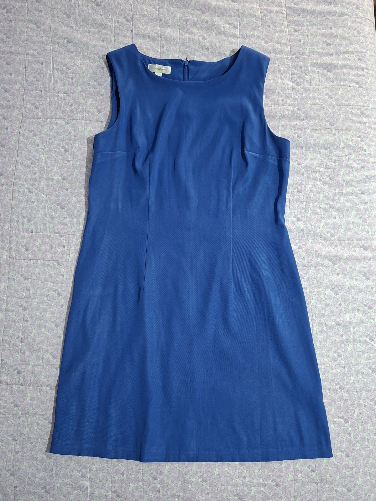 Vestido azul sin mangas de Dressbarn