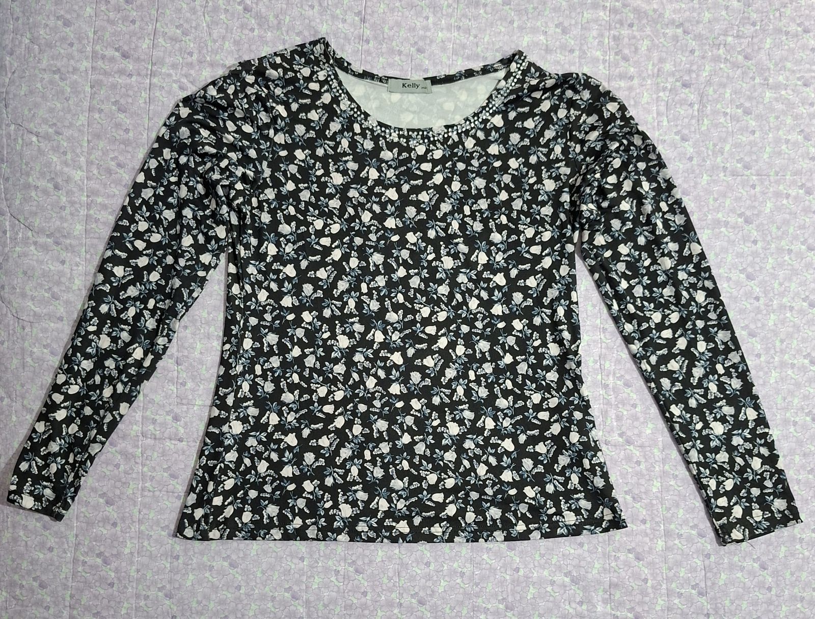 Blusa de Manga Larga con Estampado Floral