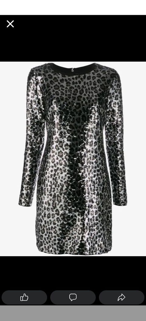 Vestido estampado noche