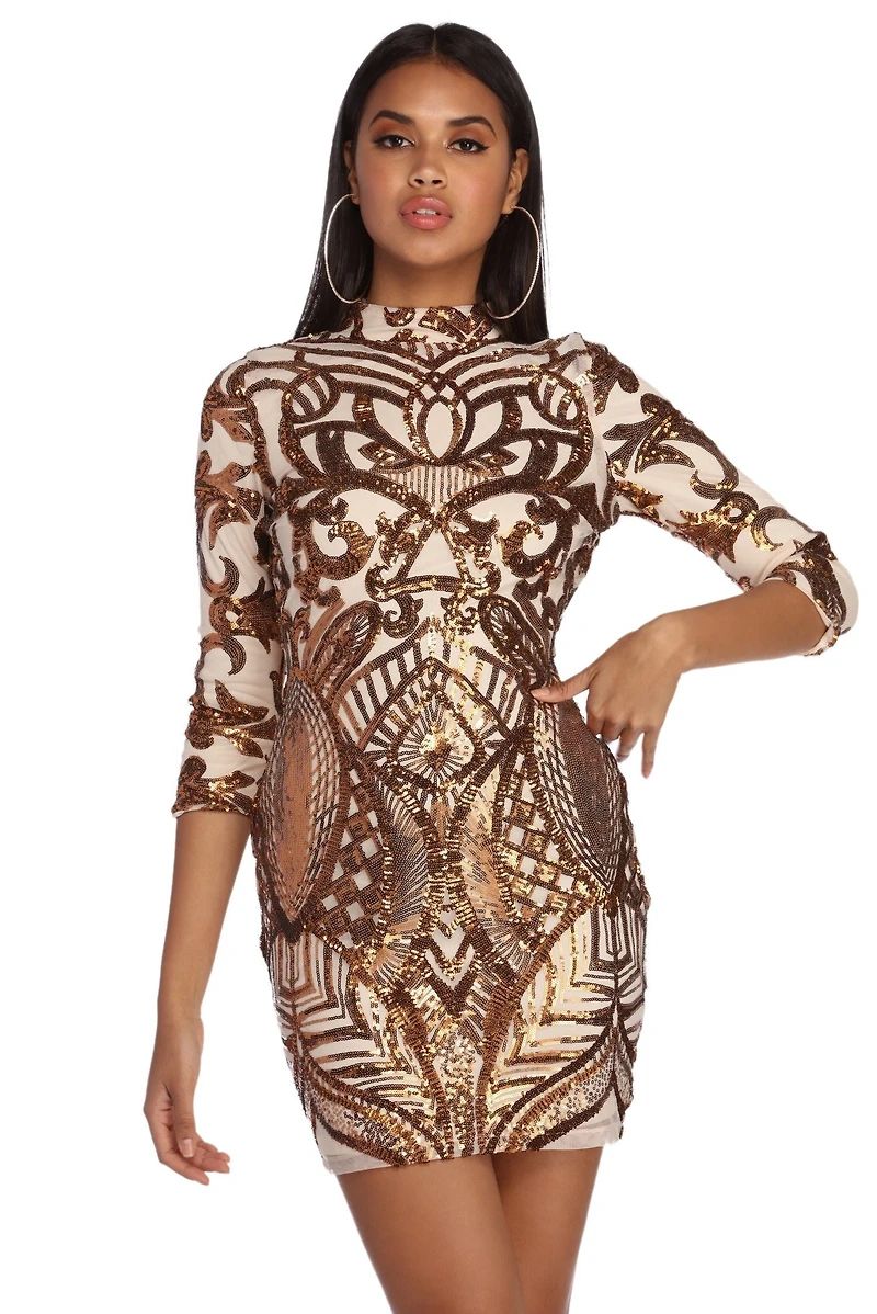 Vestido formal de lentejuelas Makayla por Windsor