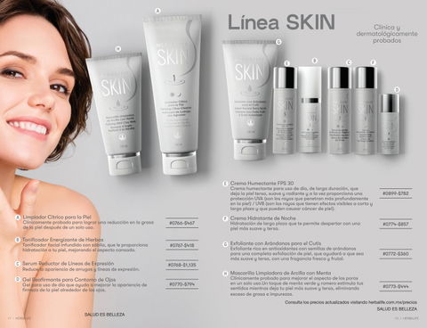 Línea de productos de belleza SKIN - Cuidado facial completo