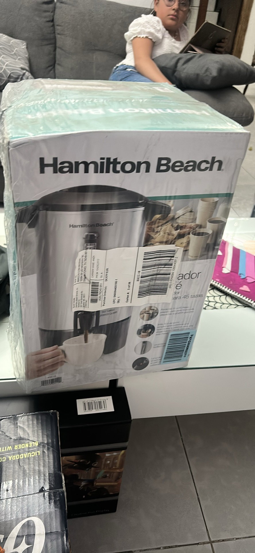 cafetera grande hamilton 