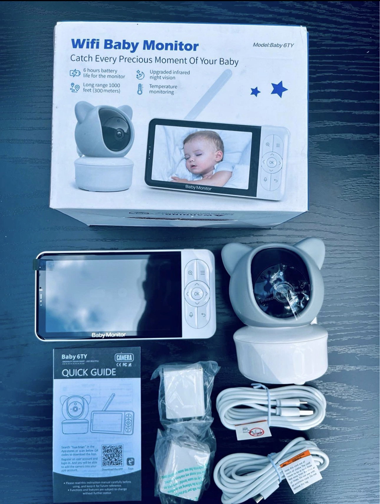 Monitor de Bebé Wifi Baby 6TY - Nuevo