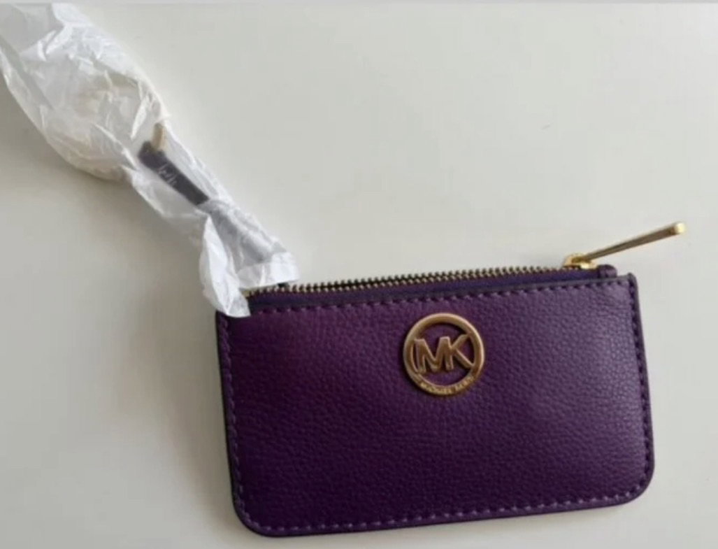 Monedero Michael Kors Original Color Uva Nuevo