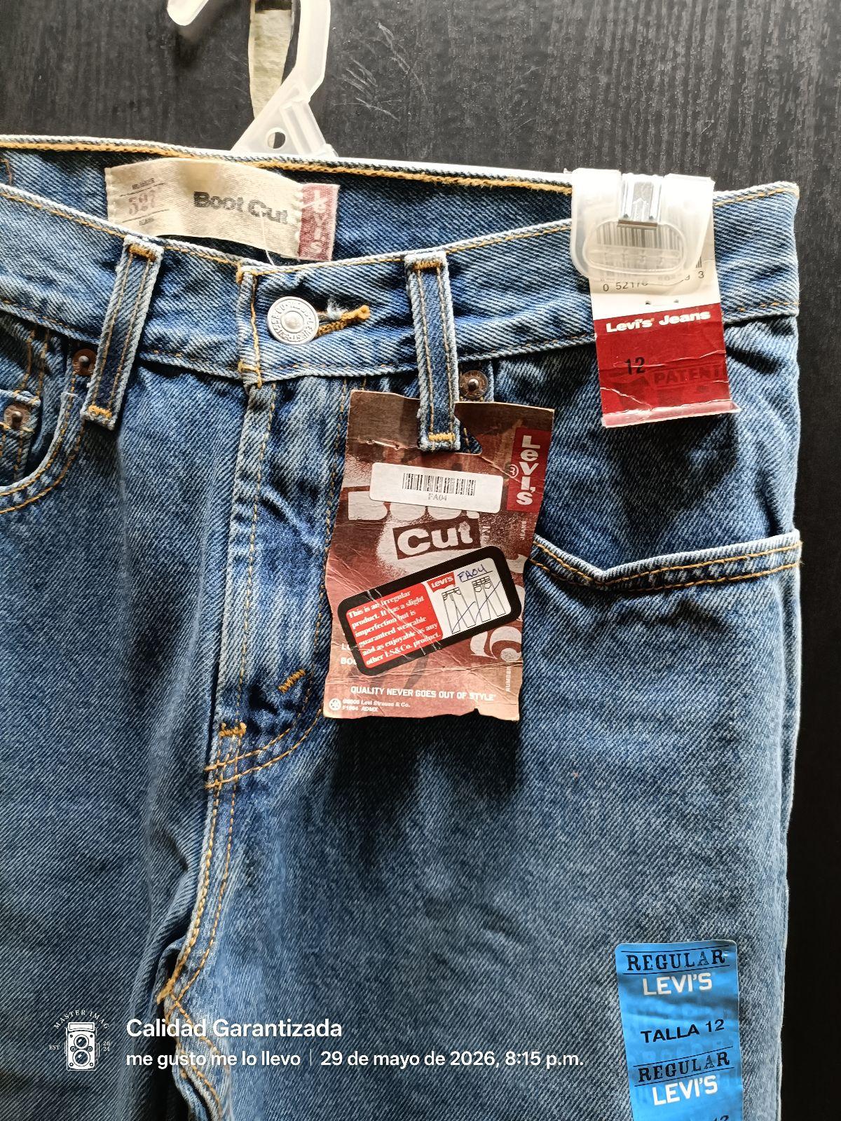 Jeans Levis Boot Cut Talla 12 Nuevos