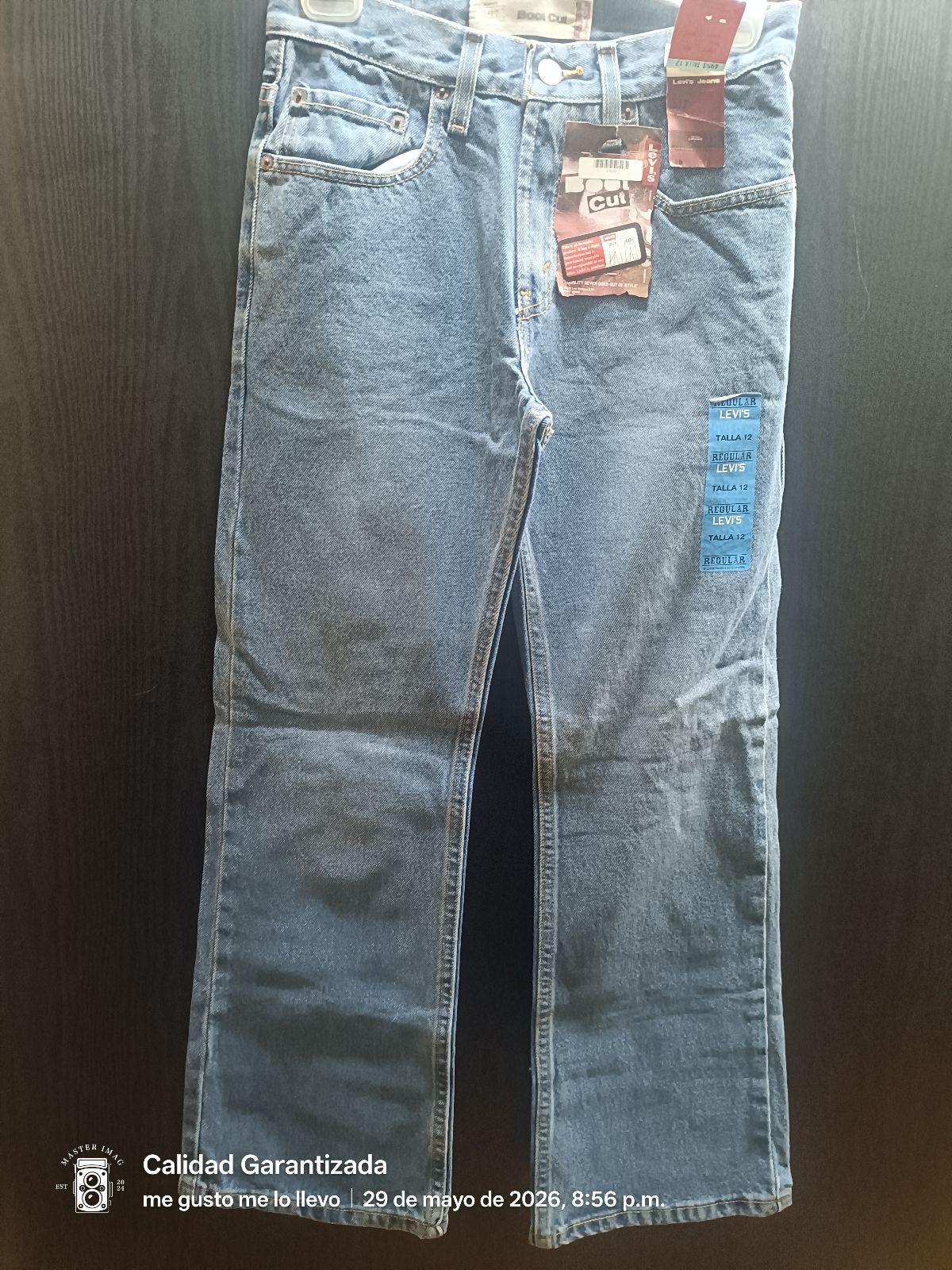 Jeans Levi's Boot Cut Talla 12 Original Nuevo