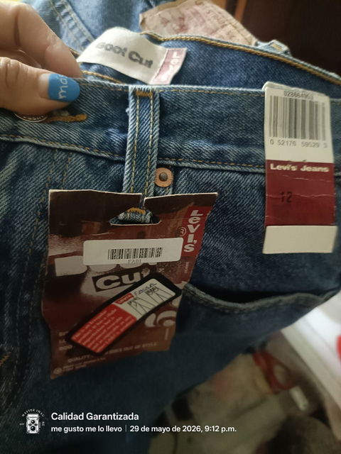 Jeans Levi's 527, Talla 12, Corte Recto