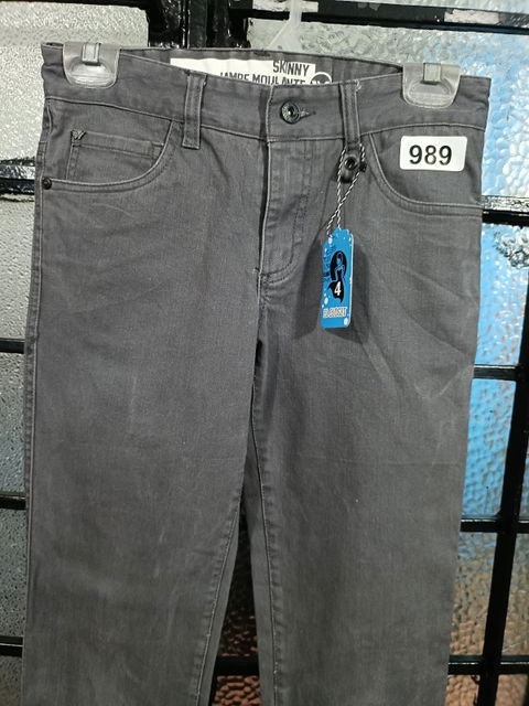 Pantalón Skinny Gris de Hombre Talla 12
