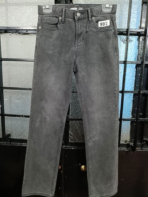 Pantalones de mezclilla gris oscuro