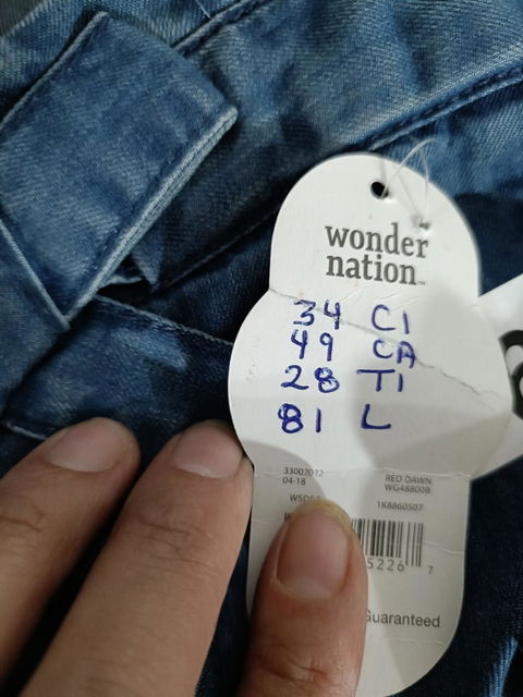 Pantalones de mezclilla Wonder Nation talla 10/12