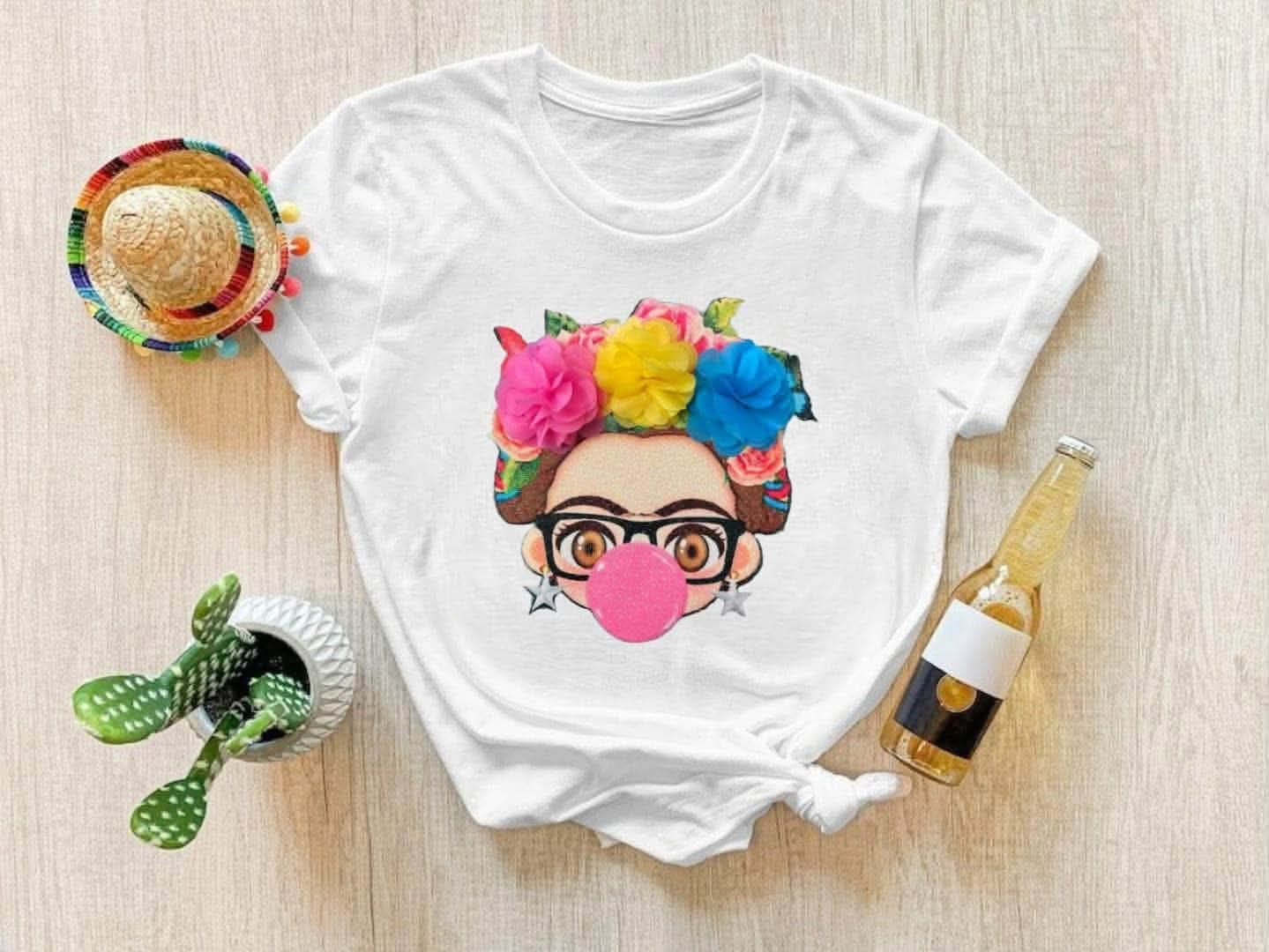 Playeras Decoradas con Listón para Fiestas Patrias