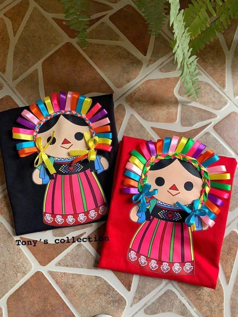 Playeras Decoradas con Listón - Tallas CH a XL y Plus