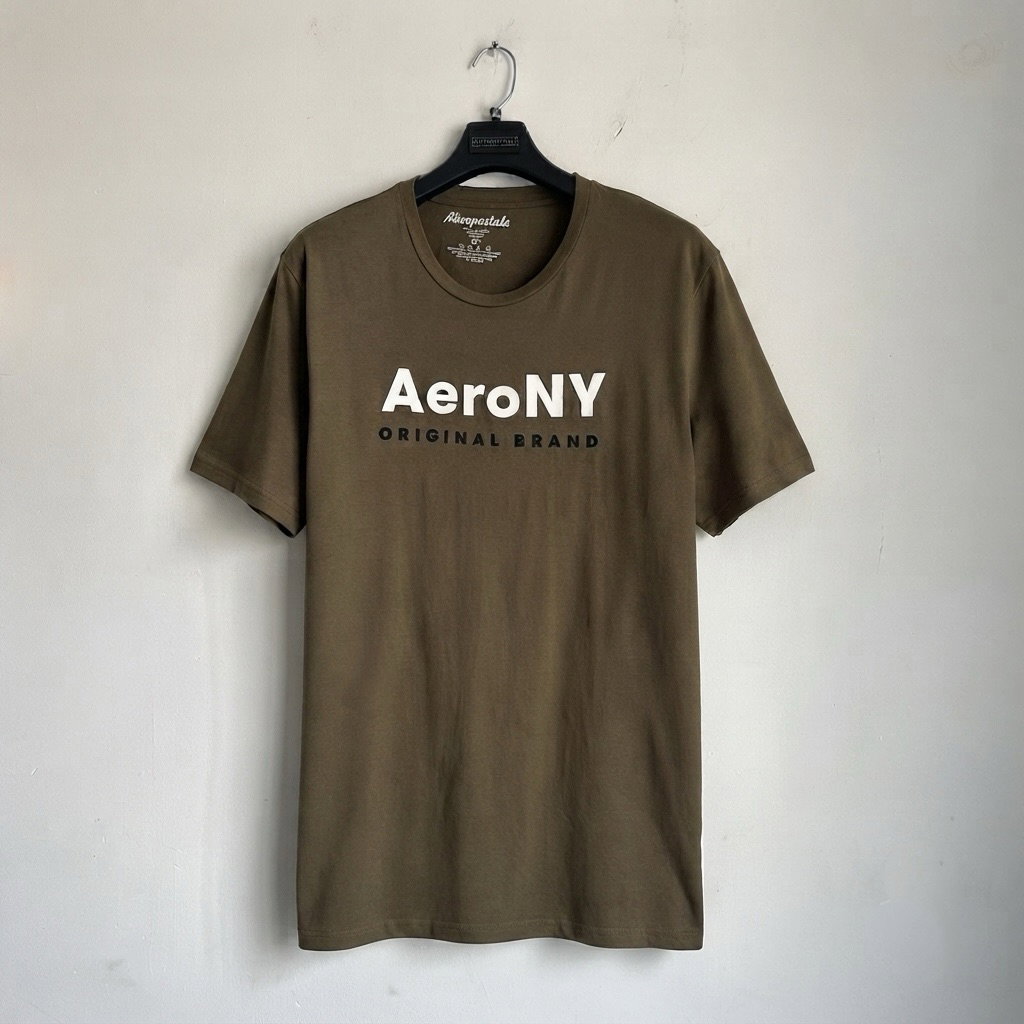 Playera Aeropostale Verde Oliva Talla XL