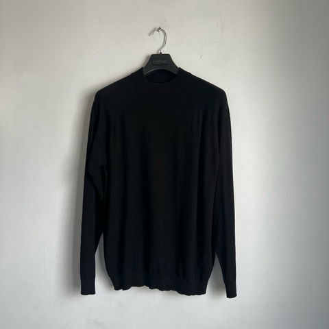 Suéter Mockneck Slim Fit Negro Zara Talla M