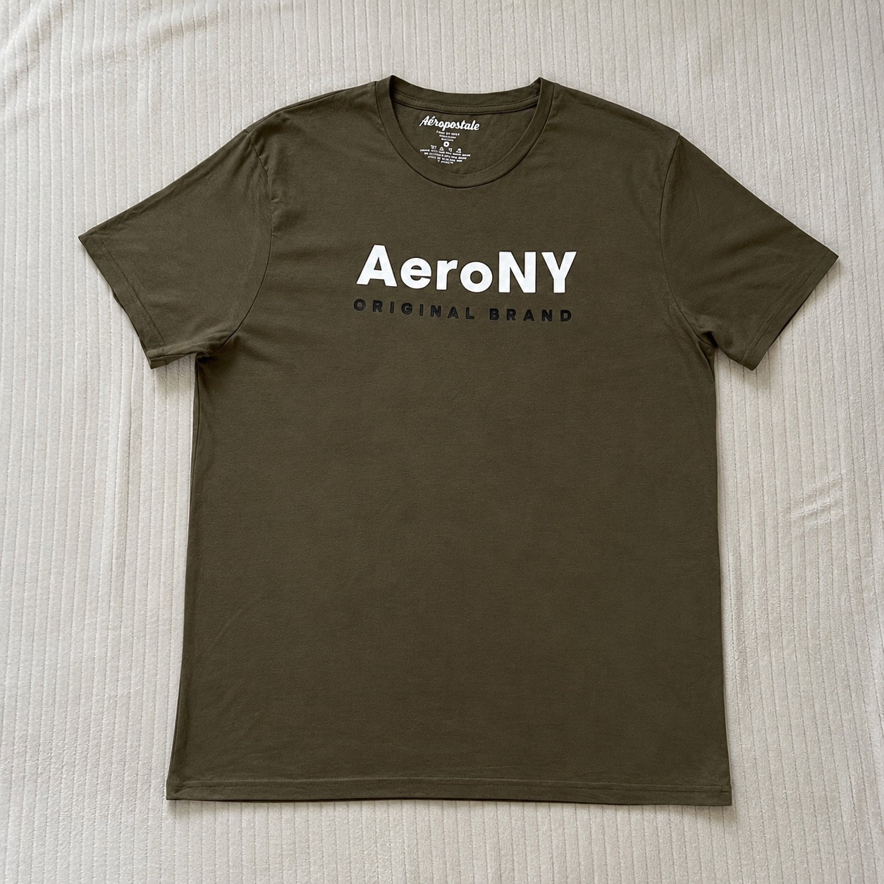 Playera Aeropostale Verde Oliva Talla XL