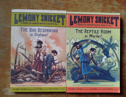 Libros de Lemony Snicket: The Bad Beginning & The Reptile Room