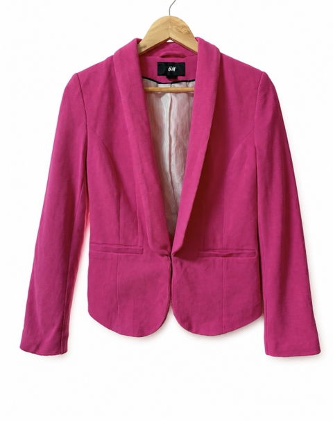 Blazer H&M Fucsia Talla 38 en Buen Estado